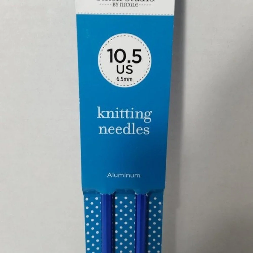 Aluminum Knitting Needles Single Point US 10.5 10
